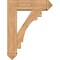 Ekena Millwork Merced Arts and Crafts Smooth Bracket w/ Offset Brace, Western Red Cedar, 7 1/2"W x 26"D x 34"H BKT0806X26X34MRC03SWR - alternate 2